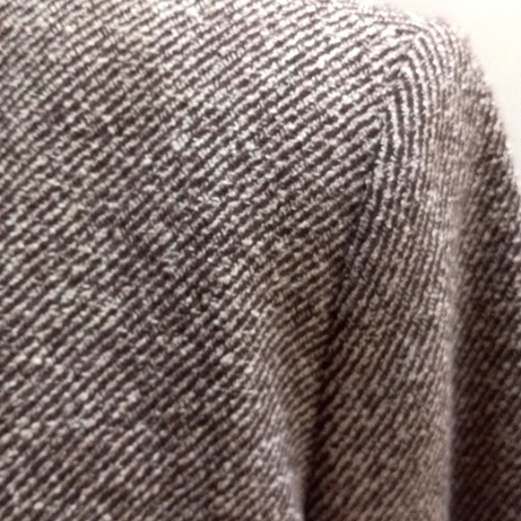 Talbots Petites Brown Tweed Front Zipper Jacket Wool/nylon/Silk Size10 - Picture 4 of 6